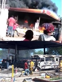 Haiti - FLASH : Fire at a gas station, many injuries and considerable damage