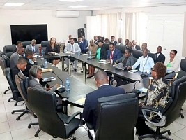 Haiti - Justice : The student-magistrates of the 7th promotion received by the Minister Prophète-Milcé