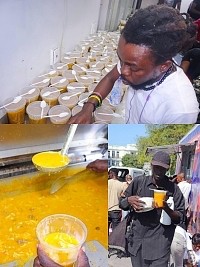 iciHaïti - Social : Distribution de milliers de plats de soupe au giraumon