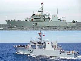 iciHaïti - Canada : Deux navires militaires de défense côtière dans les eaux haïtiennes