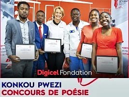 iciHaïti - Fondation Digicel : Remise des Prix aux 4 gagnants du concours de poésie