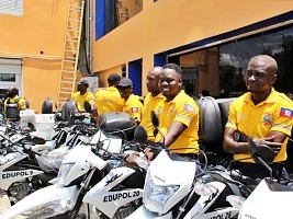 Haiti - UNICEF : Donation of 30 motorcycles to the Educational Community Police (EduPol)