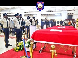 iciHaiti - PNH : Funeral of the 3 police officers killed in Thomassin
