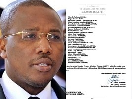 Haiti - Politic : The former PM Claude Joseph wants to sanction by Haiti, 53 Dominican personalities (list)