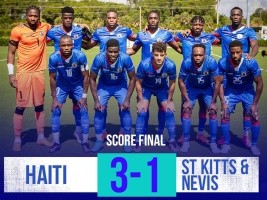 Haiti - Football : Haiti wins 3-1 against Saint-Kitts and Nevis