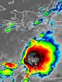 Haiti - FLASH : Storm Franklin arrives from the South