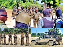 Haiti - FLASH : High tension, a group of Haitians confront the Dominican soldiers in Ouanaminthe (Video)