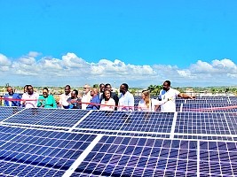 Haiti - Les Cayes : Inauguration of the solar energy system of the Immaculée Conception Hospital