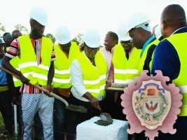 Haïti - Cap-Haïtien : Pose de la première pierre du projet de Gestion des Déchets Solides