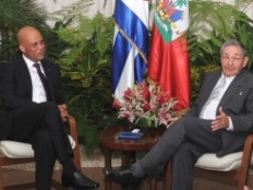 Haiti - Politic : Michel Martelly has met Raúl Castro