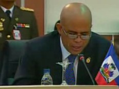 Haiti - Politic : Last day of President Martelly in Caracas (speech)