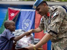 Haiti - Humanitarian : The Jordanian peacekeepers help Haitian students