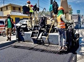 iciHaiti - infrastructure : Work begins on the Trois-Mains / Gérald Bataille section