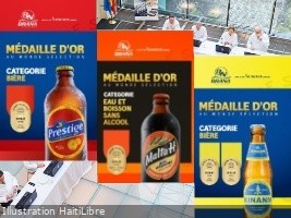 iciHaïti - Boissons : 3 médailles d’or pour la Brasserie Nationale d’Haïti