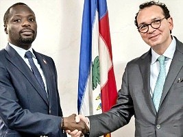 Haiti Minister of Commerce James Monazard meets Brazilian Ambassador Guilherme Nascentes da Silva to advance bilateral trade relations
