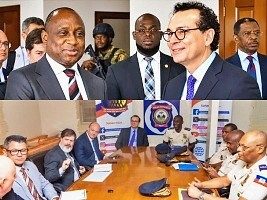 iciHaïti - Sécurité : Mario Andrésol et Vladimir Paraison ont reçu la visite d’une délégation du Brésil