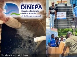 iciHaïti - Retour au quartier : Distribution d’eau potable, de réservoirs de 1,000 gallons, de produits de traitement de l’eau…