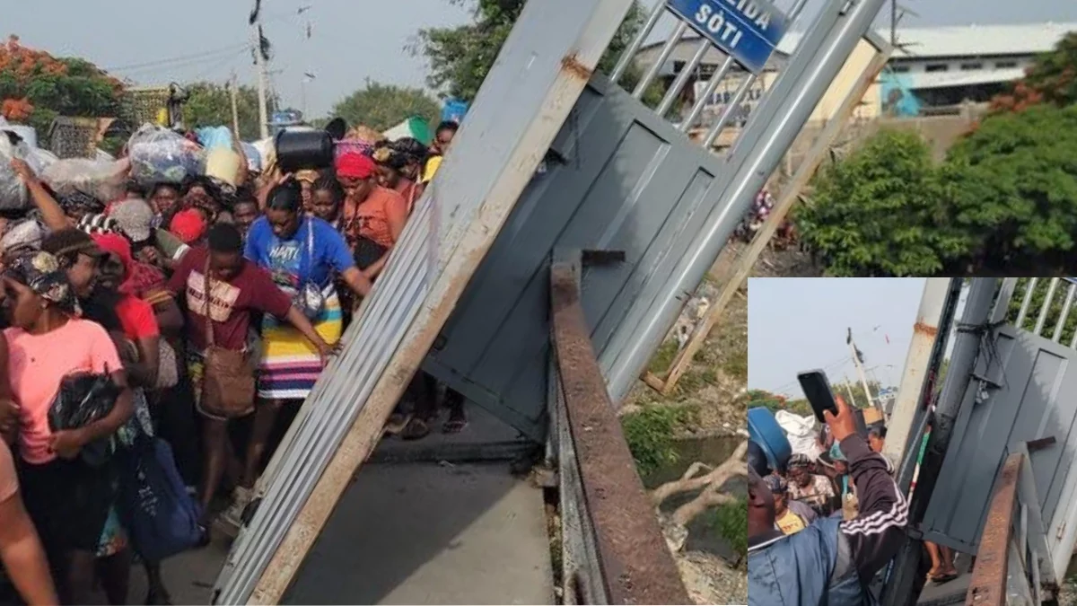 iciHaïti - Frontière : Le portail du pont de la rivière Massacre, côté dominicain s’est effondré…