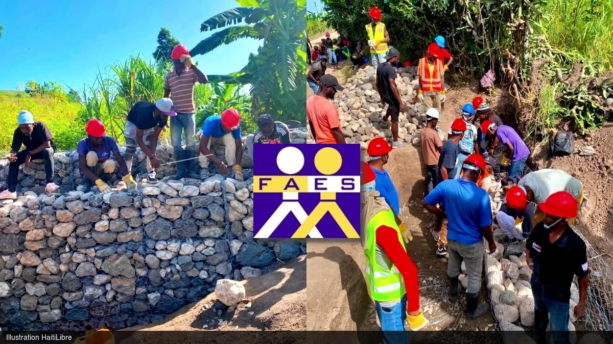 iciHaïti - Morne Grepin : Construction de 160 m3 de gabions