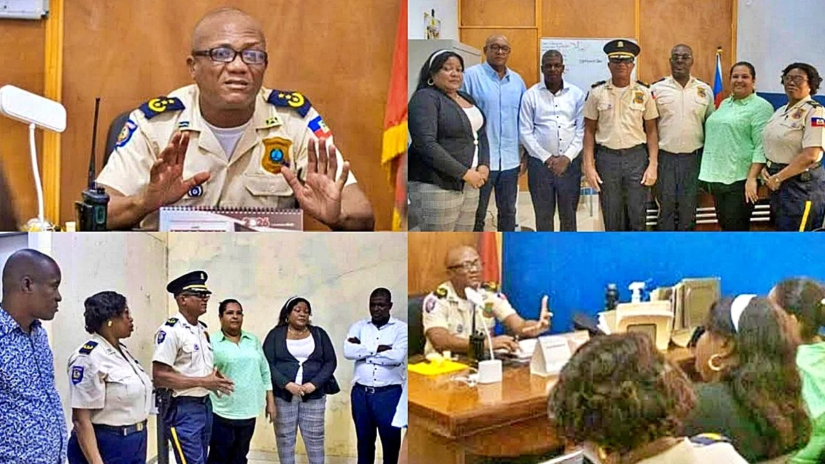 iciHaïti - Jacmel : Le Conseil Municipal rend visite au Commissaire Divisionnaire de la Police du Sud-Est