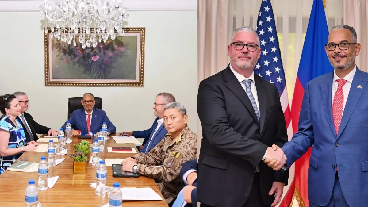High-level meeting with David Howell, the new Chargé d'affaires a.i. of the United States in Haiti