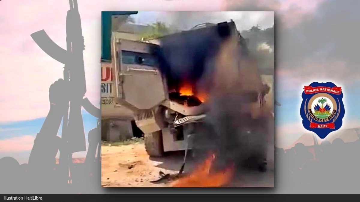 Haïti - Kenscoff : Au moins 3 policiers blessés et un blindé incendié