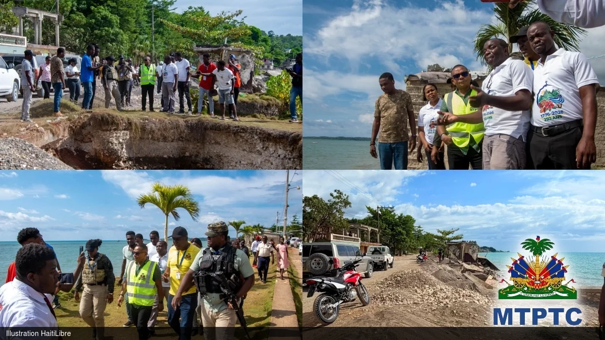 iciHaïti - Grande Anse : Le Ministre des Travaux Publics évalue les infrastructures stratégiques à Dame-Marie