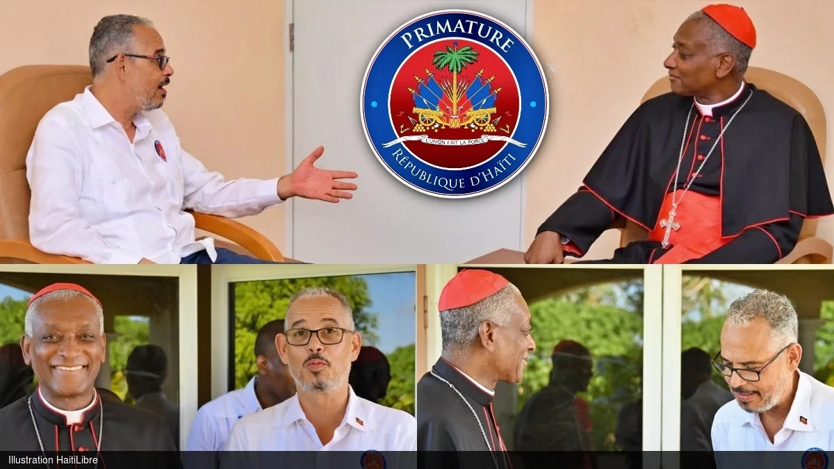 Haïti - Cayes : Entretien du Premier Ministre avec le Cardinal Chibly Langlois