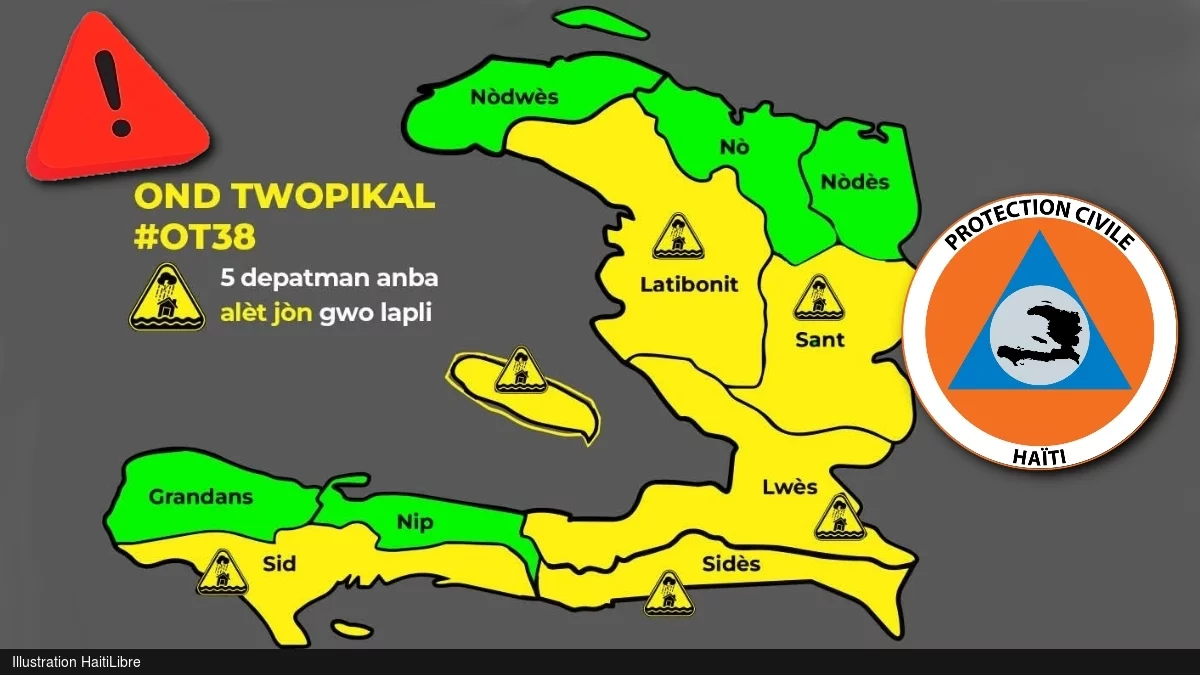 iciHaïti - FLASH : 5 départements en alerte jaune