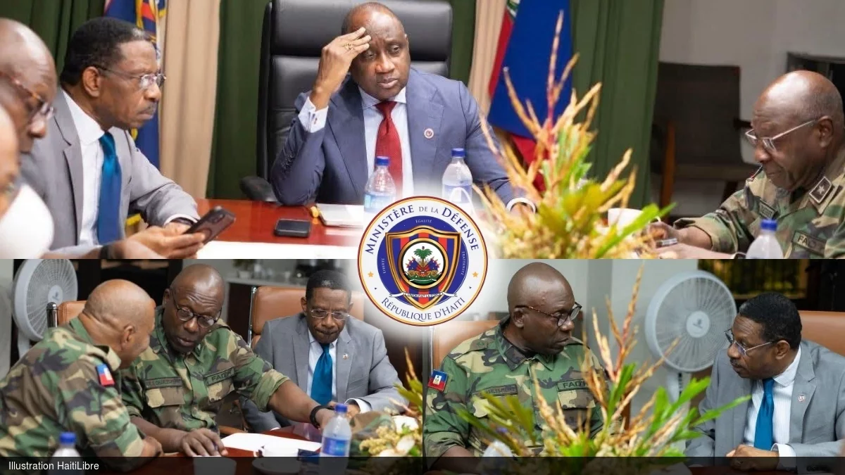 Haïti - Sécurité : Mario Andrésol en réunion avec les membres du Haut État-Major des FAd’H