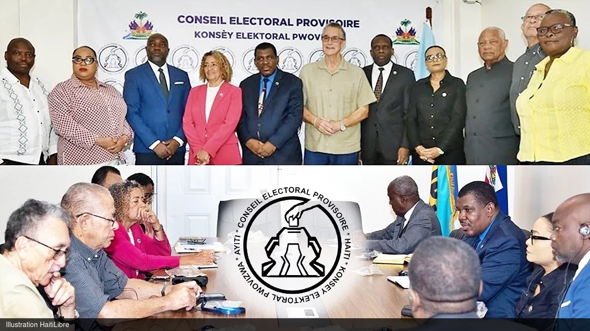 iciHaïti - Élections : Le CEP échange avec le groupe des éminentes personnalités de la CARICOM