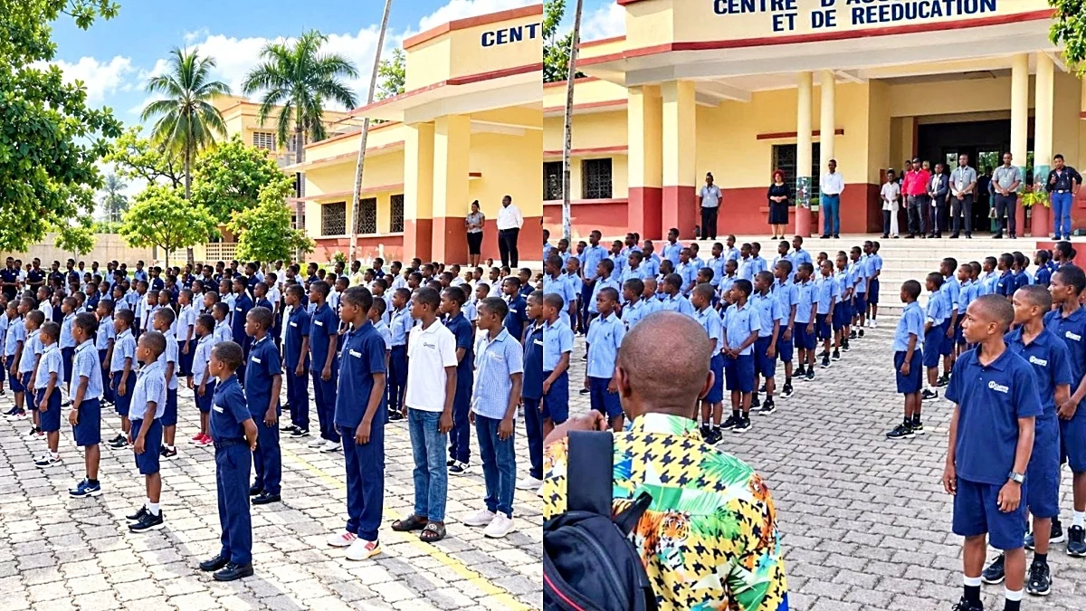The Carrefour Reception Centre school reopens after 4 years of closure