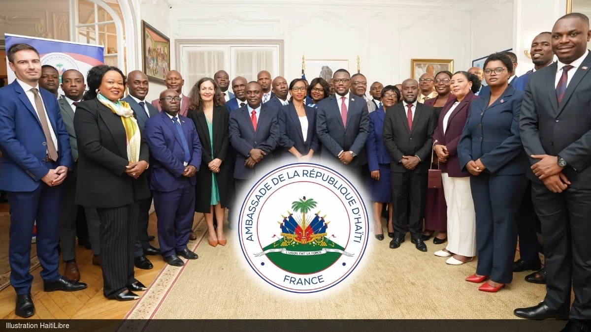 iciHaïti - Justice : Visite de la délégation de 20 formateurs haïtiens à l’Ambassade d’Haïti à Paris