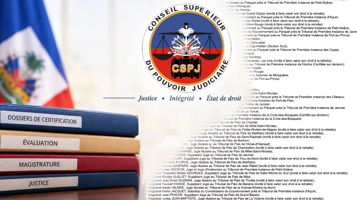 Haïti - CSPJ : Certification des magistrats (listes des certifiés et non certifiés)