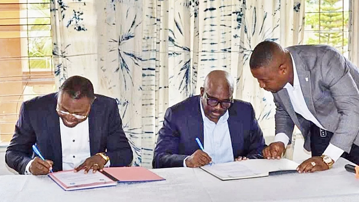 Official signing of the twinning protocol between Cap-Haïtien and Ouidah, Benin