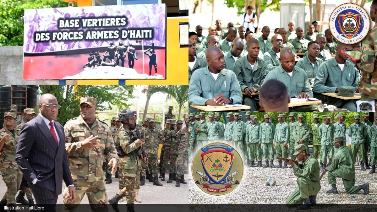 iciHaïti - FAd’H : Le Ministre Andrésol en visite d’inspection à la base militaire «Vertières»