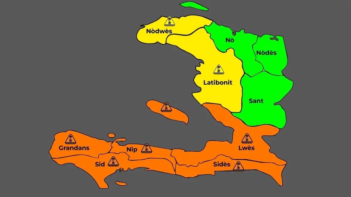 Haiti - FLASH : 5 départements du pays en Alerte Orange