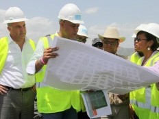 Haiti - Economy : The President Martelly at Industrial Park of Caracol