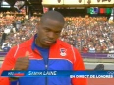 Haiti - Sports : Samyr Laine, did not win a medal, but proudly represented Haiti