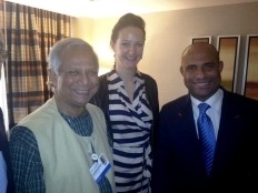 Haïti - Économie : Laurent Lamothe a rencontré Muhammad Yunus