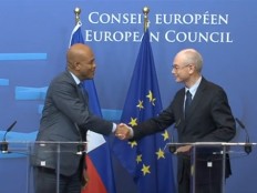 Haïti - Politique : Premières rencontres du Président Martelly à Bruxelles