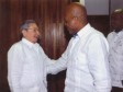 Haiti - Politic : Martelly talks about upcoming elections in Haiti with Raul Castro