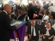 Haiti - Politic : Funeral of Leslie Manigat, speech of President Martelly
