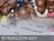 Haiti - Justice : Soon the distribution of 2 million birth certificate forms