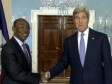Haiti - Politic : Meeting between Evans Paul and John Kerry