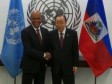 Haiti - Politic : Michel Martelly meets with Ban Ki-Moon