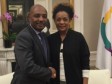 iciHaiti - Education : Meeting in Paris between Nesmy Manigat and Michaëlle Jean