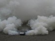 Haiti - Elections : Tear gas on a Voting Center