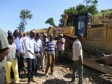 iciHaiti - Politic : President Moïse visiting construction site in Maïssade
