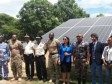 iciHaiti - Morne Casse : Inauguration of a solar installation for the Border Police base
